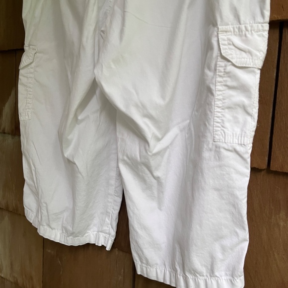 JNY JONES NEW YORK Sport Cargo Drawstring White Capri - Longer Shorts Cotton 6 - Picture 12 of 12